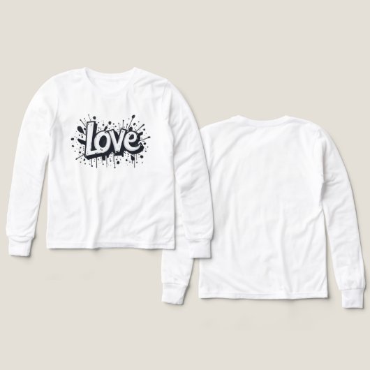 モノクロラブラベル (デザイン 正面＆背面)