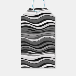 モノクロリップルパターン ギフトタグ