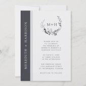 モノクロリース結婚ズ 招待状 (正面)