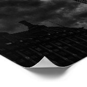 モノクロロンドンスカイラインとビッグベン&シティ ポスター (角)