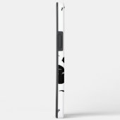 モノクロームのくすんだ花柄 iPhoneケース Case-Mate iPhoneケース (裏面 / 右)