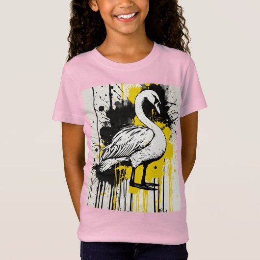 モノクロームのゴールデングレース Tシャツ (正面)