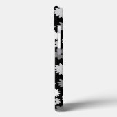 モノクロームの花の繰り返しパターン Case-Mate iPhoneケース (裏面 / 左)