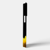 モノクローム&サンフラワーオンブラック Case-Mate iPhoneケース (裏面 / 右)