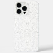 モノクローム フラワー柄 – エレガントなシームレスアート Case-Mate iPhoneケース (裏面)