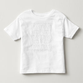モノクローム フローラル パターン - エレガントなシームレス アート トドラーTシャツ