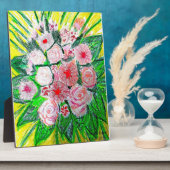 モノクローム, ローズ, ダイアンサス・カリオフィラス,  ガーベラ ゲルミニ フォトプラーク (側面)