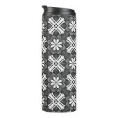 モノクロ万華鏡のように千変万化するパターンサーマルタンブラー タンブラー (回転右)