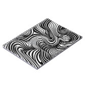 モノクロ万華鏡のように千変万化するパターン ノートブック (左側)