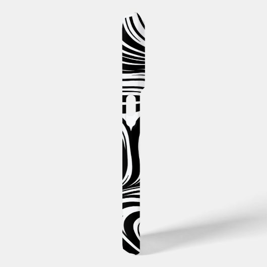 モノクロ万華鏡のように千変万化するパターン Case-Mate iPhoneケース (裏面 / 右)