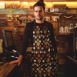 モノクロ六角エプロン エプロン