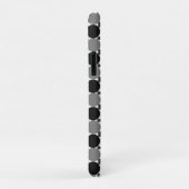 モノクロ円：抽象芸術白黒とグレー、 Case-Mate iPhoneケース (裏面/右)