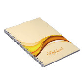 モノクロ写真のオリジナルスパイラルノート ノートブック (右側)