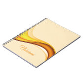 モノクロ写真のオリジナルスパイラルノート ノートブック (左側)