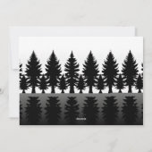 モノクロ写真のモダンなクリスマス シーズンカード (裏面)