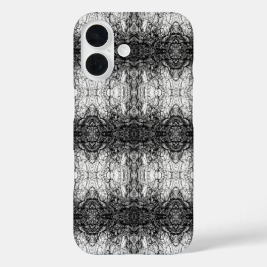 モノクロ写真の古木の樹皮パターン デザイン Case-Mate iPhoneケース (裏面)