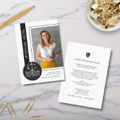 モノクロ写真オーバーサイズのインターンシップ 名刺