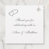 モノクロ写真ホワイトカラス&牡丹 フェイバータグ (裏面)