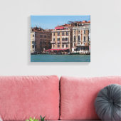 モノクロ写真ヴェネツィアイタリア キャンバスプリント (インサイチュ (リビング))