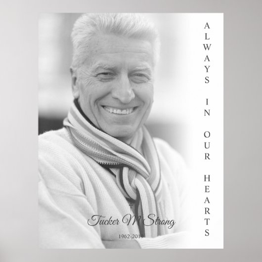 モノクロ写真追悼式 ポスター (正面)