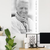 モノクロ写真追悼葬儀式 ポスター (ホームオフィス)