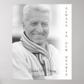 モノクロ写真追悼葬儀式 ポスター (正面)