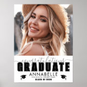 モノクロ写真 卒業パーティー ポスター (正面)