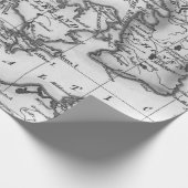モノクロ古地図ラッピングペーパー ラッピングペーパー (角)