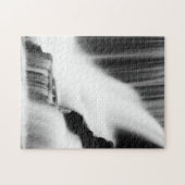 モノクロ工場滝 ジグソーパズル (横)