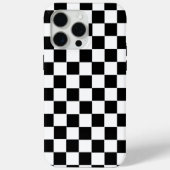 モノクロ市松模様のレトロなデザイン Case-Mate iPhoneケース (裏面)