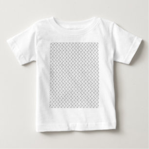 モノクロ幾何学テクスチャ|シームレスダイヤモンド柄 ベビーTシャツ