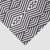 モノクロ幾何学パターン 薄葉紙 (詳細)