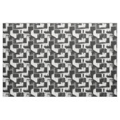 モノクロ幾何抽象芸術 グランジ ファブリック (ヤード)