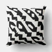 モノクロ幾何枕 クッション (裏面)
