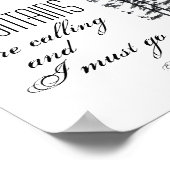 モノクロ引用文を使用したポスターミュア ポスター (角)