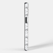 モノクロ手書きフローラデザイン Case-Mate iPhoneケース (裏面 / 右)