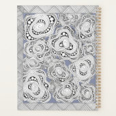 モノクロ抽象芸術フローラノートブック プランナー手帳 (裏面)