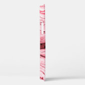 モノクロ抽象芸術水彩画、赤い未来 Case-Mate iPhoneケース (裏面 / 右)