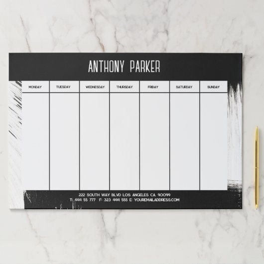 モノクロ抽象芸術背景 ペーパーパッド (インサイチュ)