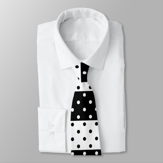 モノクロ水玉模様ネクタイ ネクタイ (タイ)