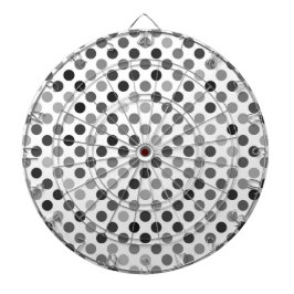 モノクロ水玉模様パターン(白黒ドット) ダーツボード