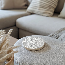 モノクロ波模様石棺 コースター