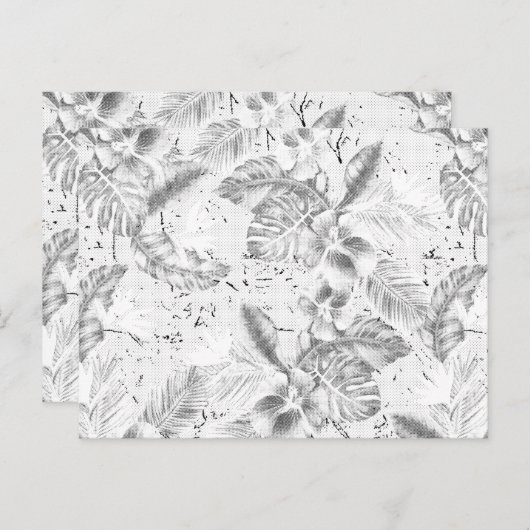 モノクロ画像のテクスチャサーフェス ポストカード (正面/裏面)