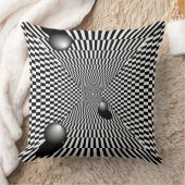 モノクロ画像 クッション (ブランケット)