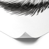 モノクロ白黒ネコポートレート ポスター (角)