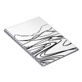 モノクロ禅の静けさのジャーナル ノートブック (右側)