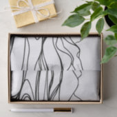 モノクロ禅の静けティッシュペーパー 薄葉紙 (ギフト)