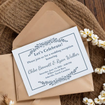 モノクロ素朴フローラ結婚披露宴