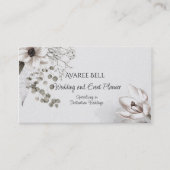 モノクロ結婚フローラとイベントプランナー 名刺 (正面)