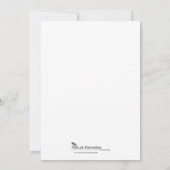 モノクロ結婚式招待状 招待状 (裏面)